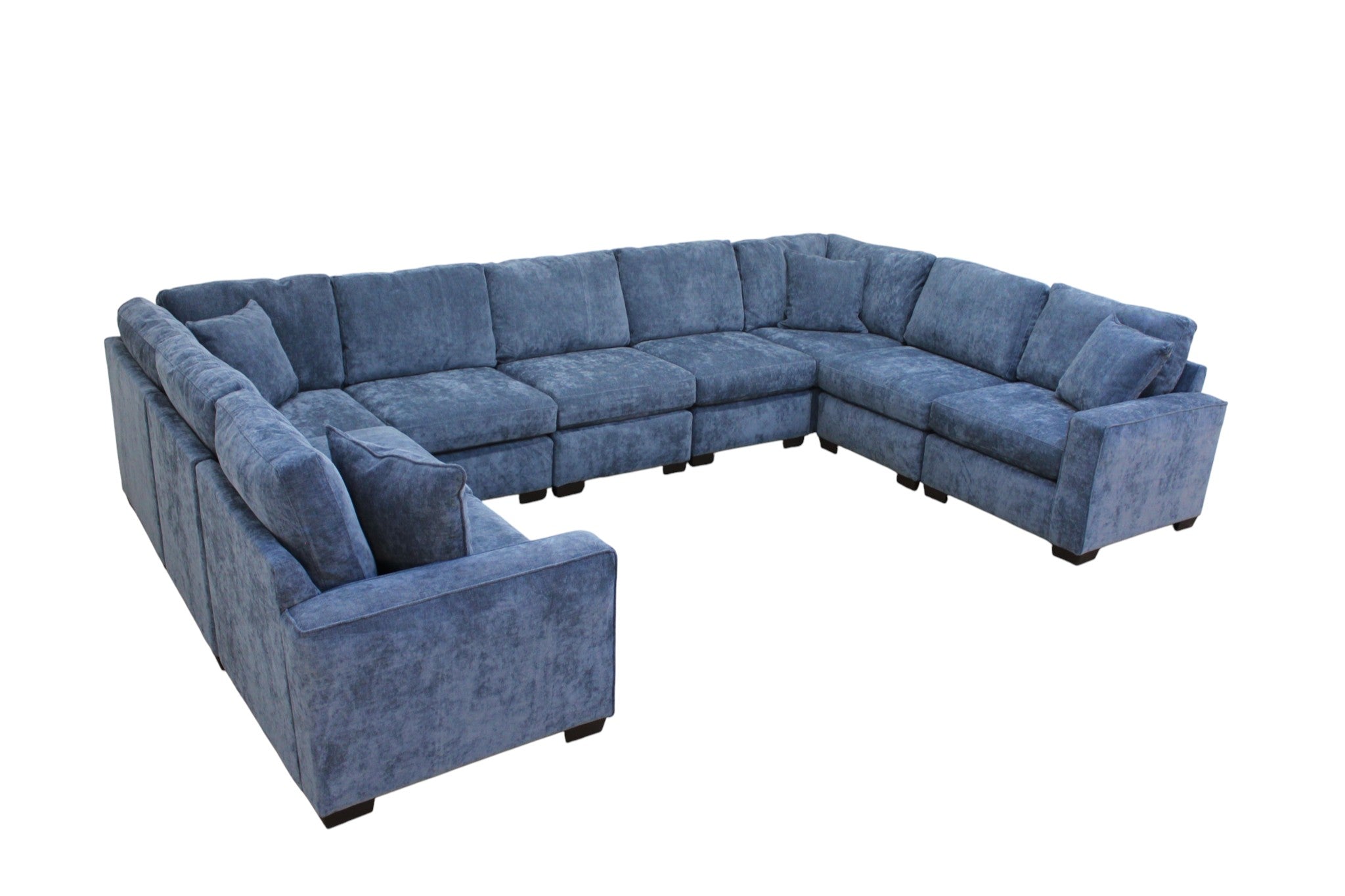Haven Modular Sectional In Slate Blue (Customizable)