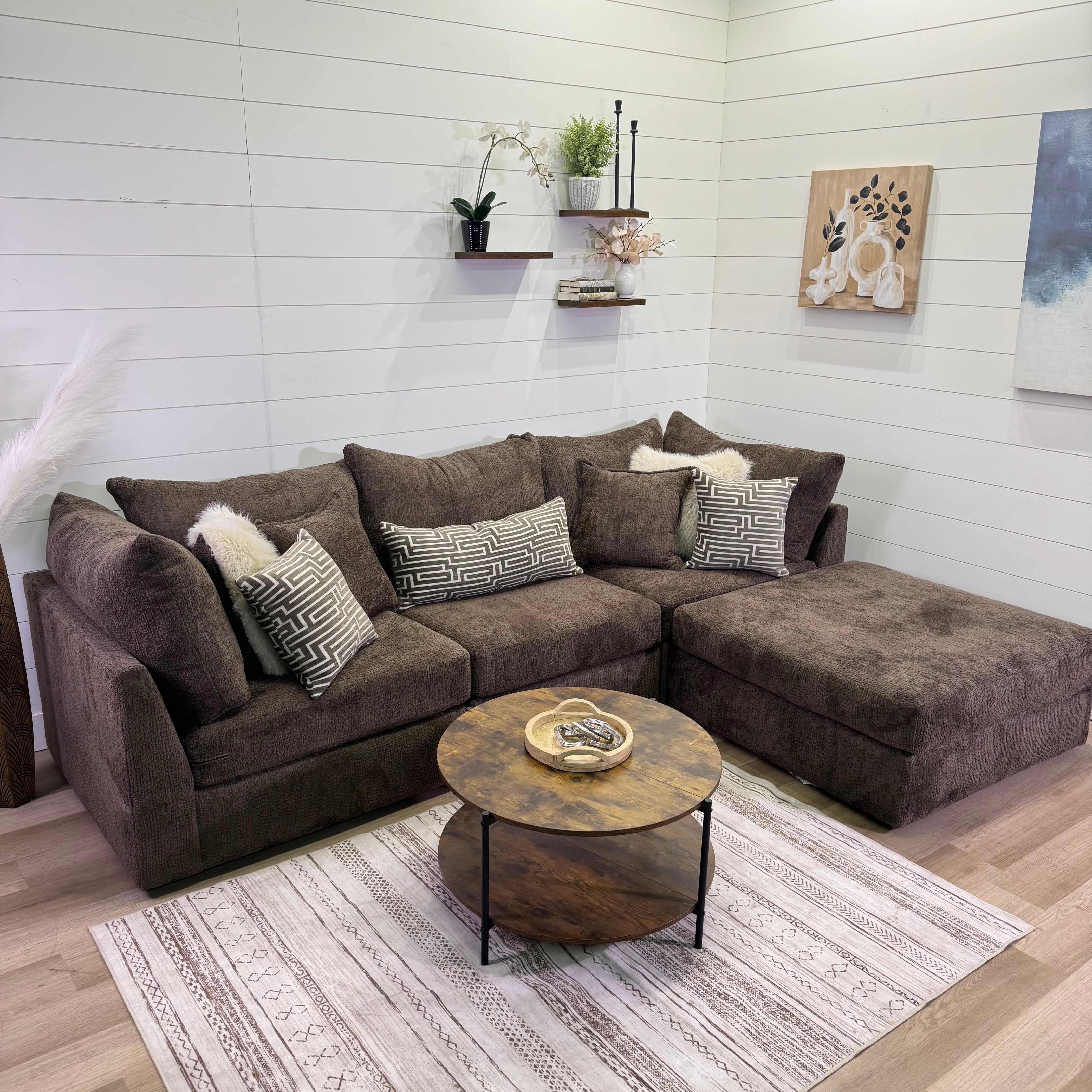 Bennet Modular Chocolate 4 Piece Sectional