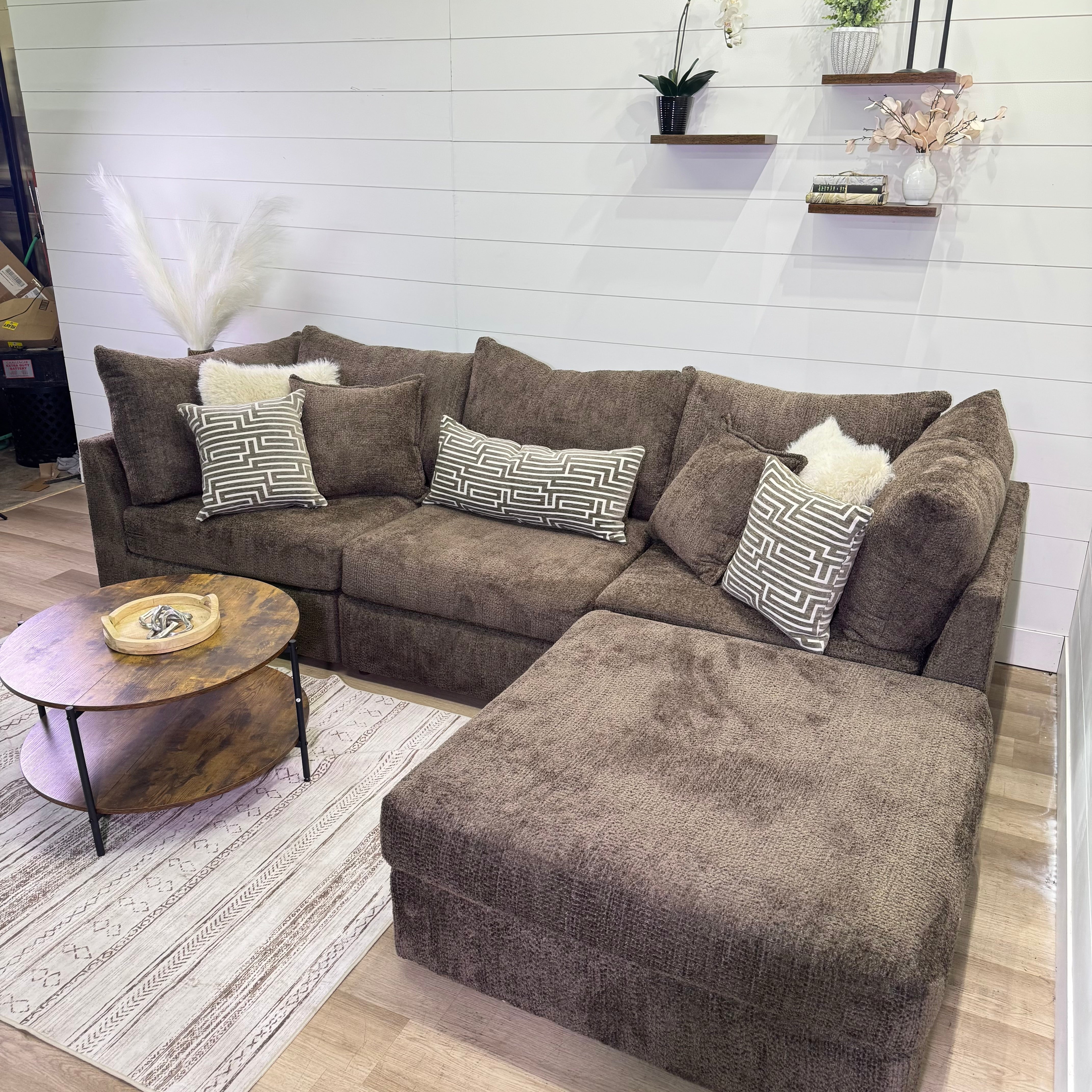 Bennet Modular Chocolate 4 Piece Sectional