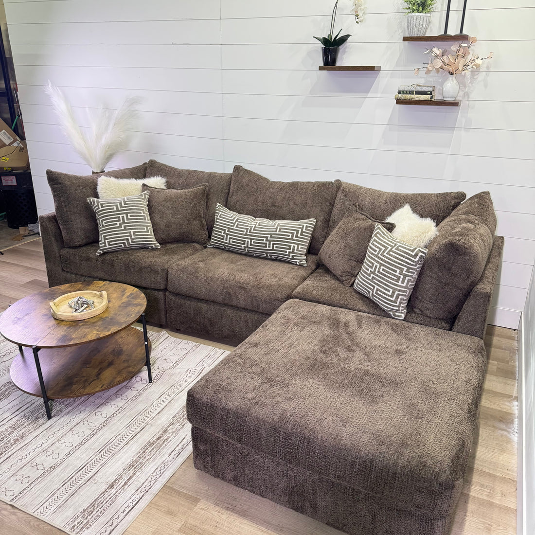 Bennet Modular Chocolate 4 Piece Sectional