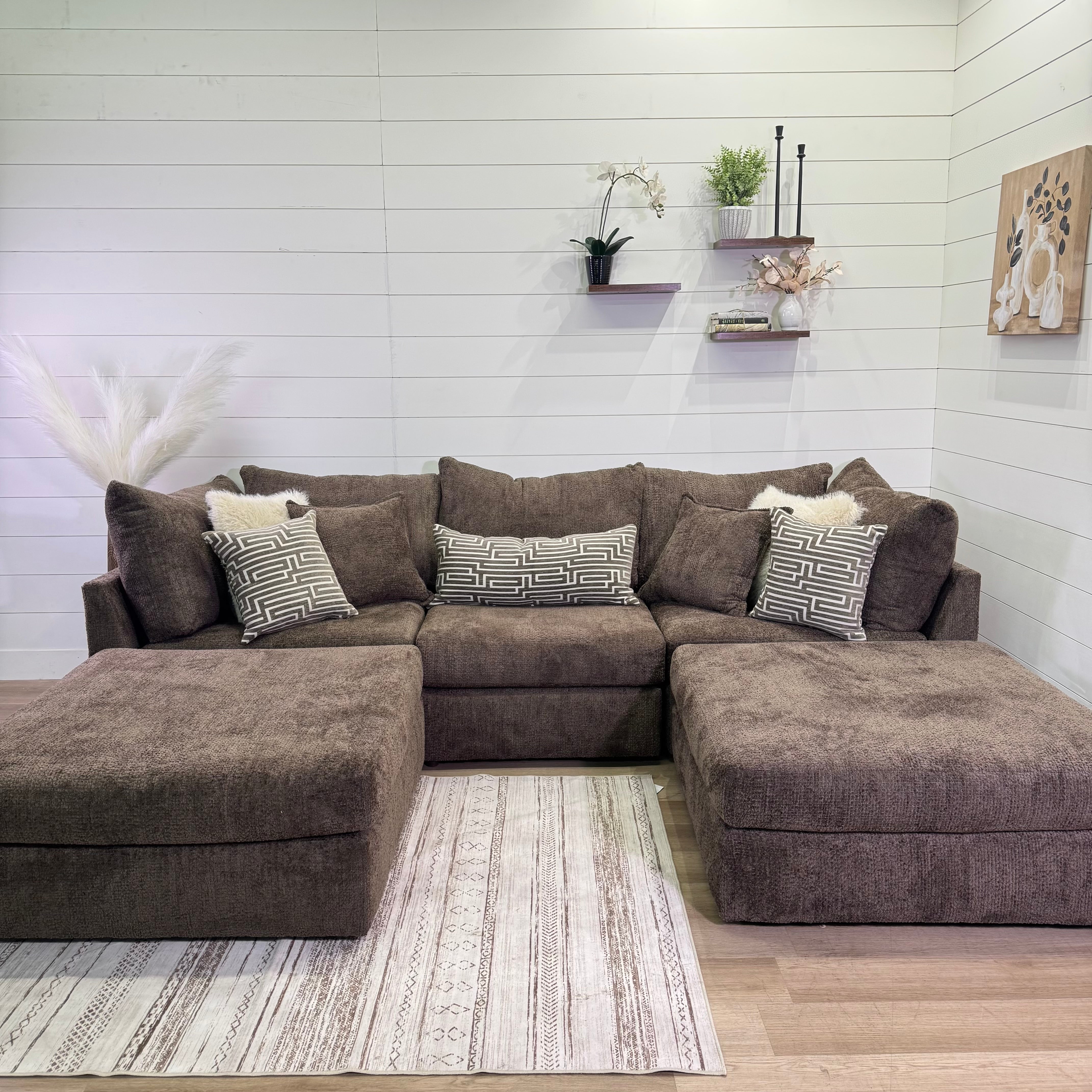 Bennet Modular Chocolate 4 Piece Sectional