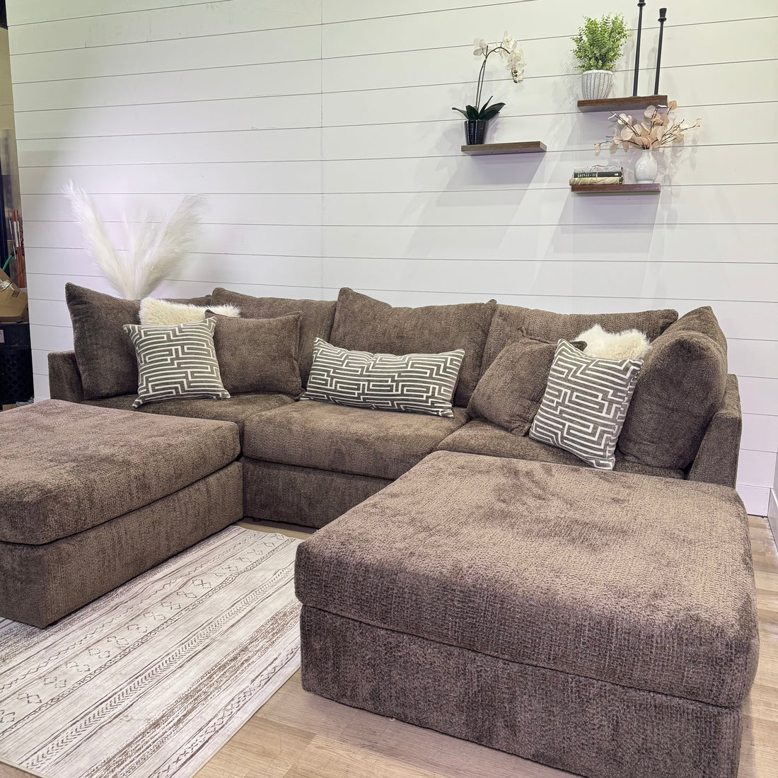 Bennet Modular Chocolate 4 Piece Sectional