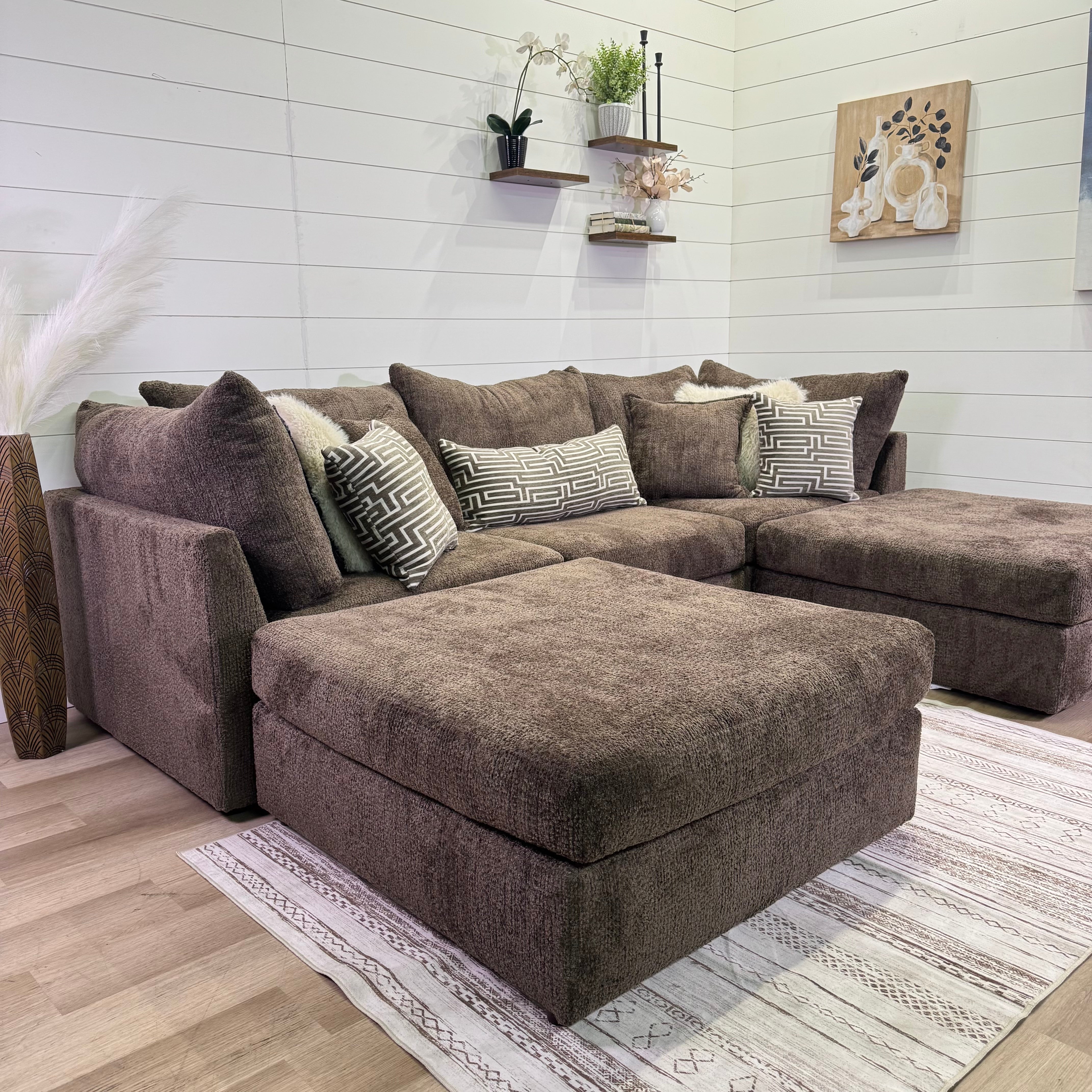 Bennet Modular Chocolate 4 Piece Sectional