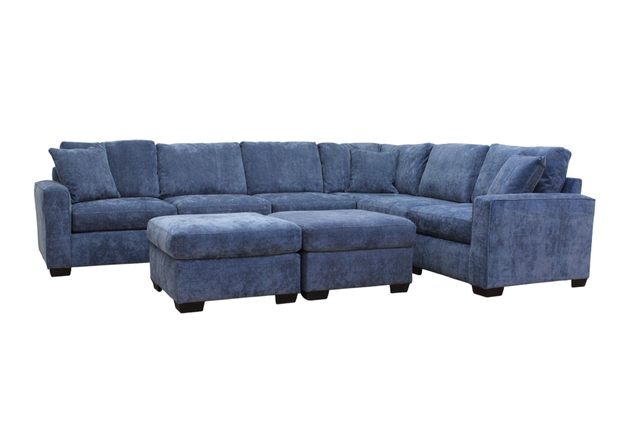 Haven Modular Sectional In Slate Blue (Customizable)