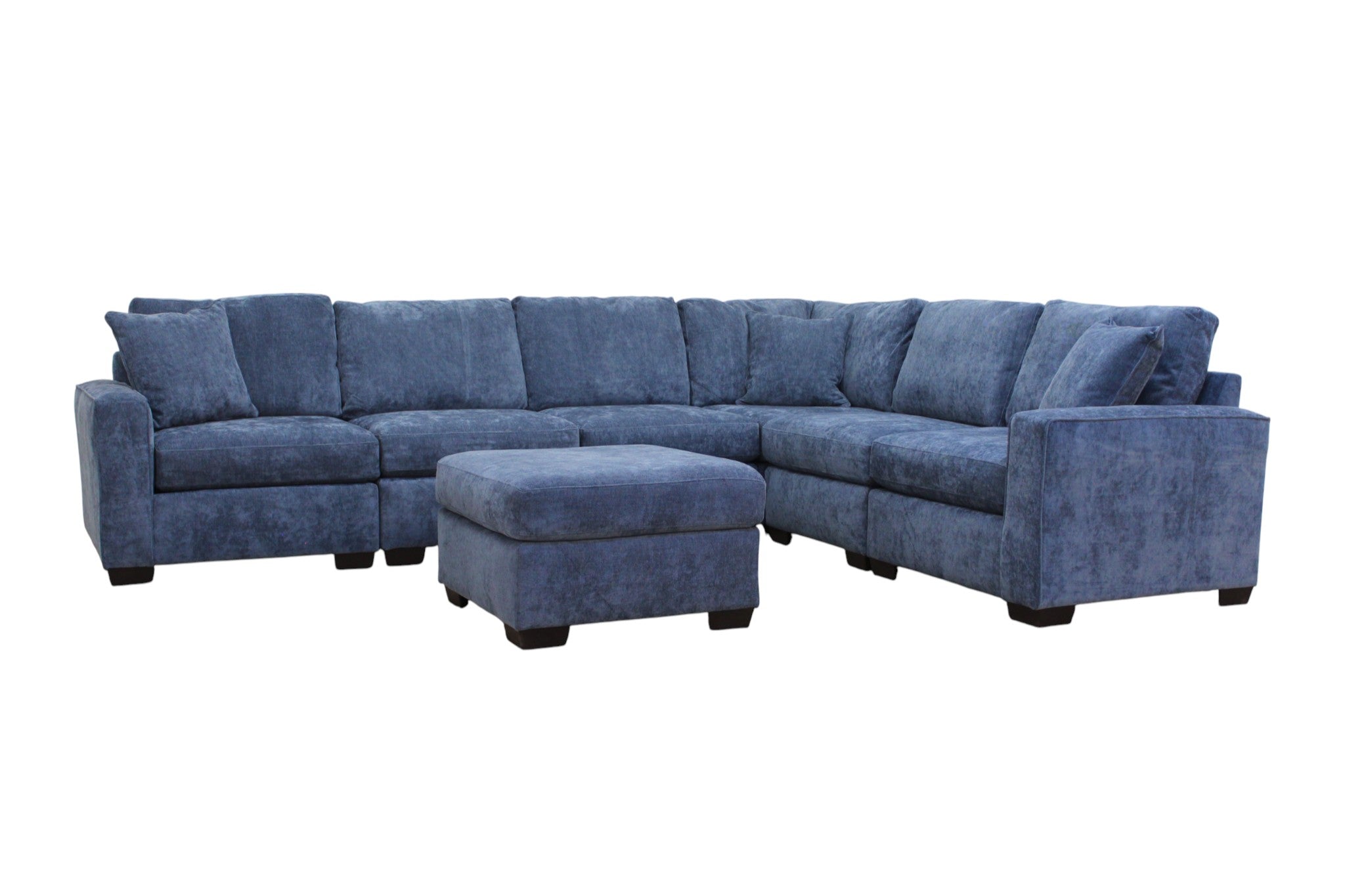 Haven Modular Sectional In Slate Blue (Customizable)