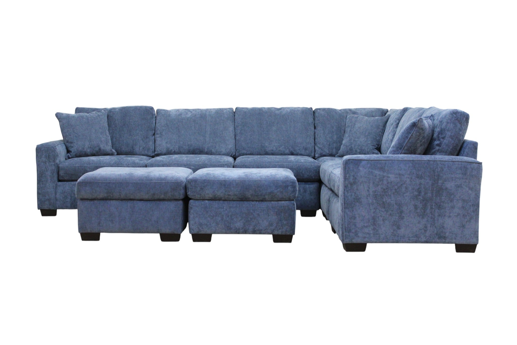 Haven Modular Sectional In Slate Blue (Customizable)