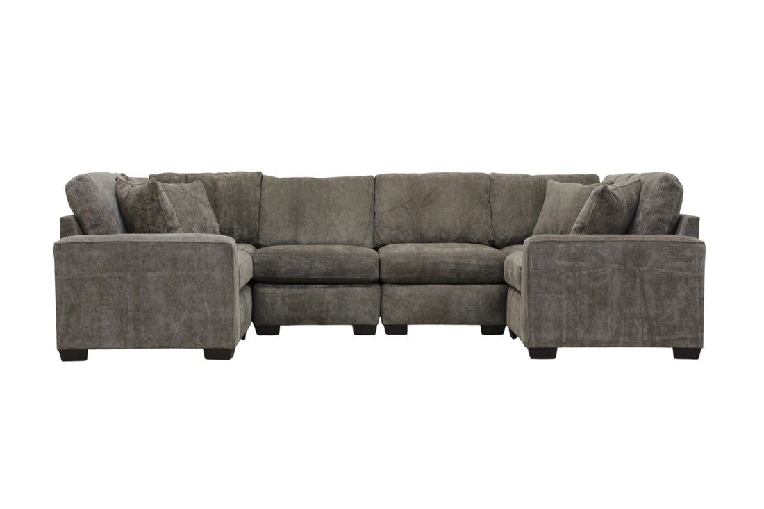Haven Modular 6 Seat U Shape Sectional (Customizable) (Pit)