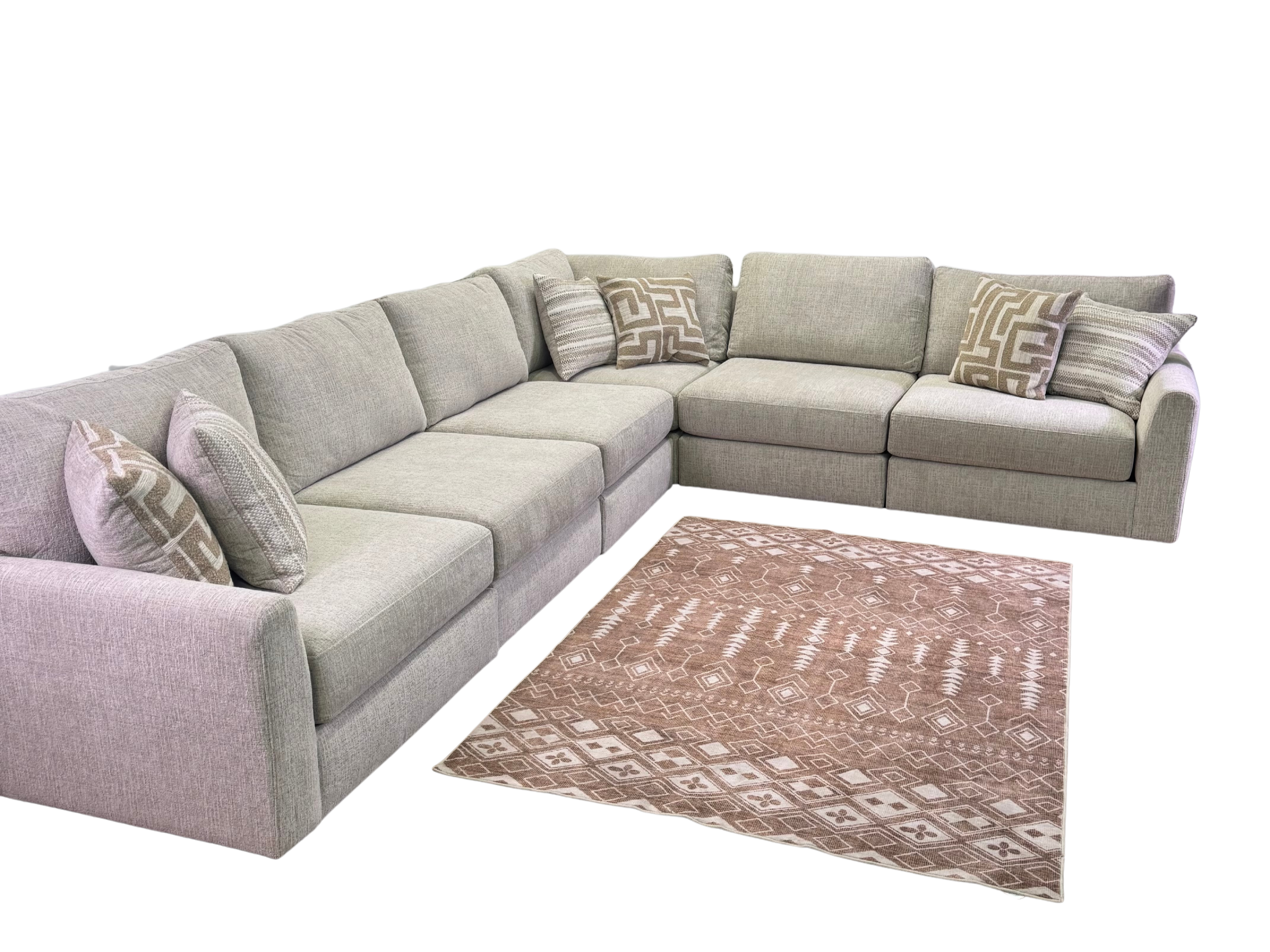 Avery Modular Sectional In Cream (Customizable)