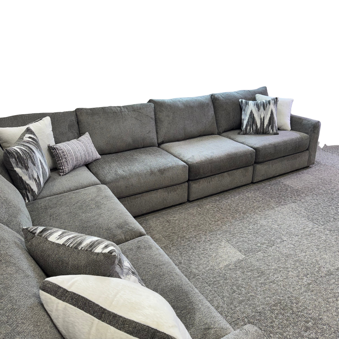 Avery Modular Sectional In Slate Gray (Customizable)