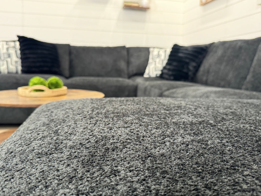 🚨CLEARANCE Monroe U Shaped Charcoal Oversized Chaise Sectional