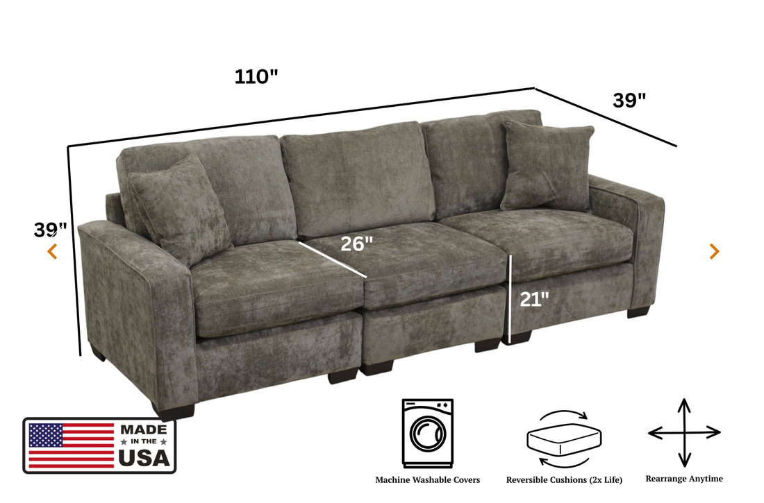 Haven Modular 3 Seat Sofa (Customizable)