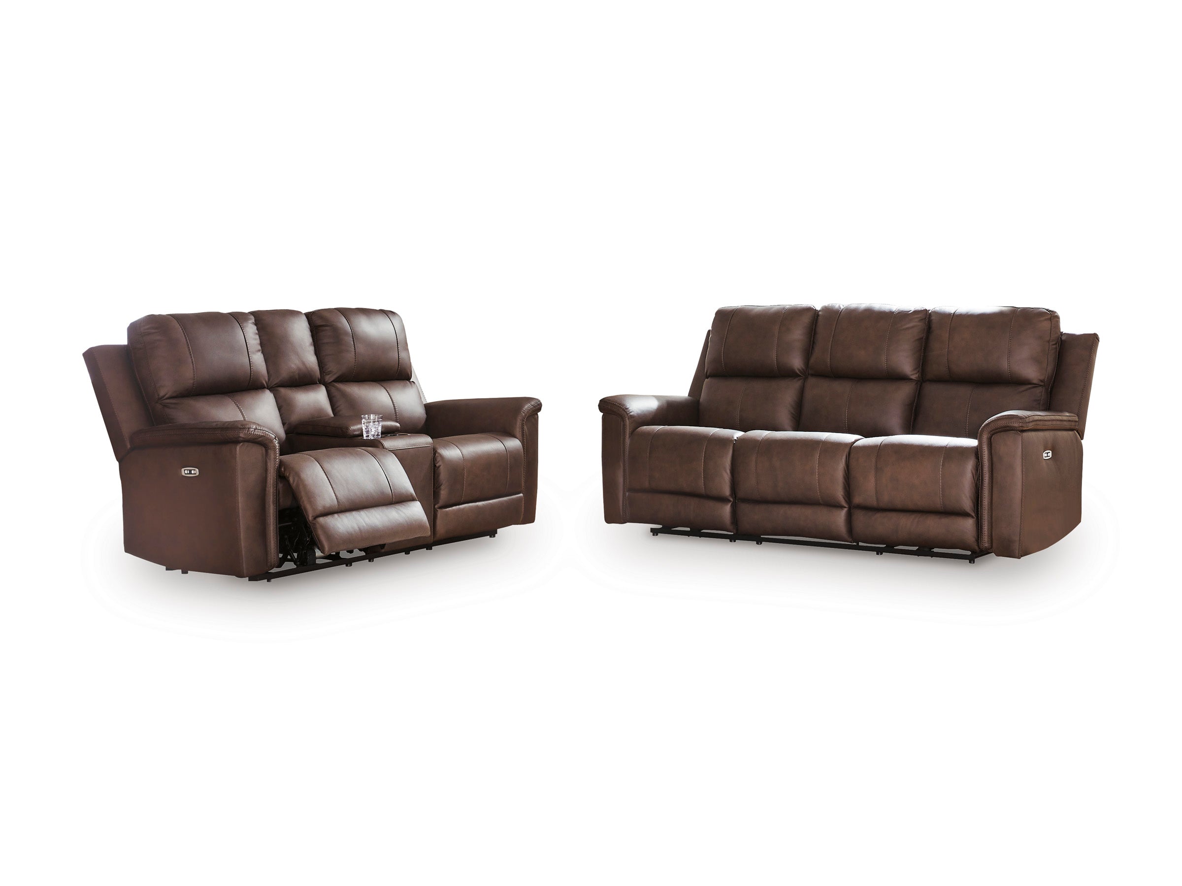 Maverick Sofa & Loveseat In Espresso (Set)