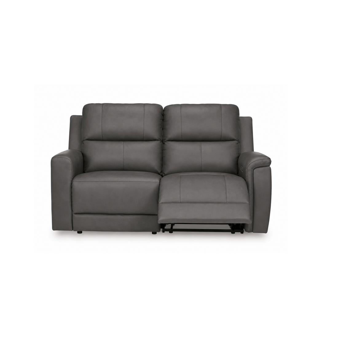 Maverick Modular Leather Reclining Sectional In Anchor (Customizable)