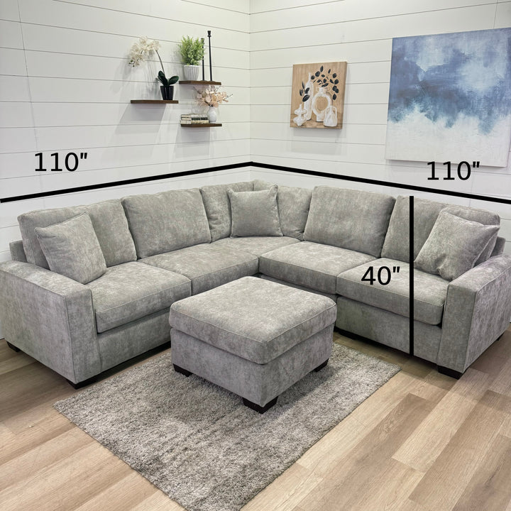 Haven Modular Ash 6 Piece Sectional Sofa