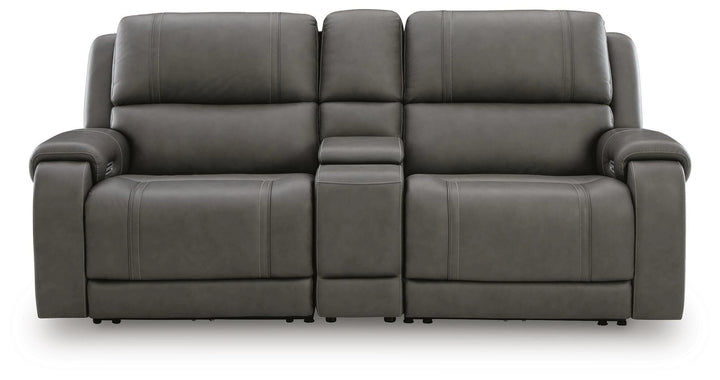 5Z - Pittson Power Reclining Sectional Loveseat with Console