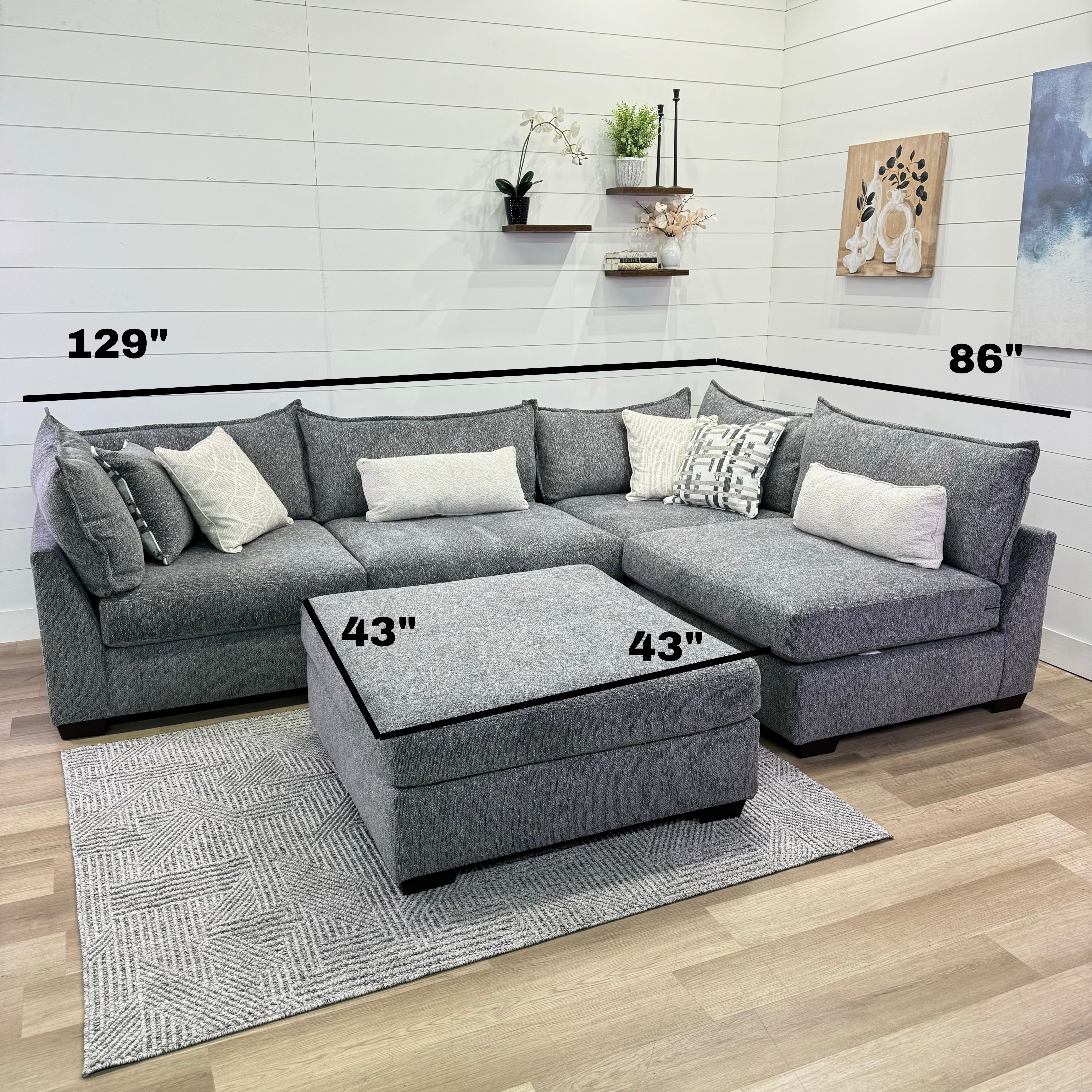 Lounge Modular 5 Piece Sectional