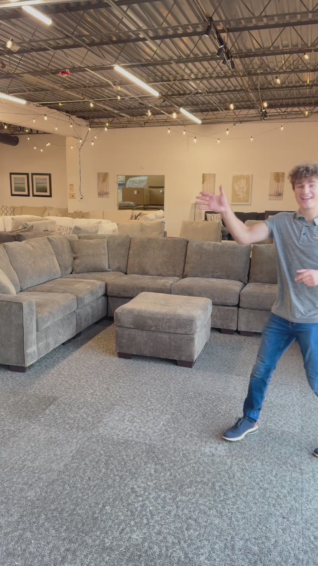 Haven Modular Mocha 7 Piece Sectional Sofa