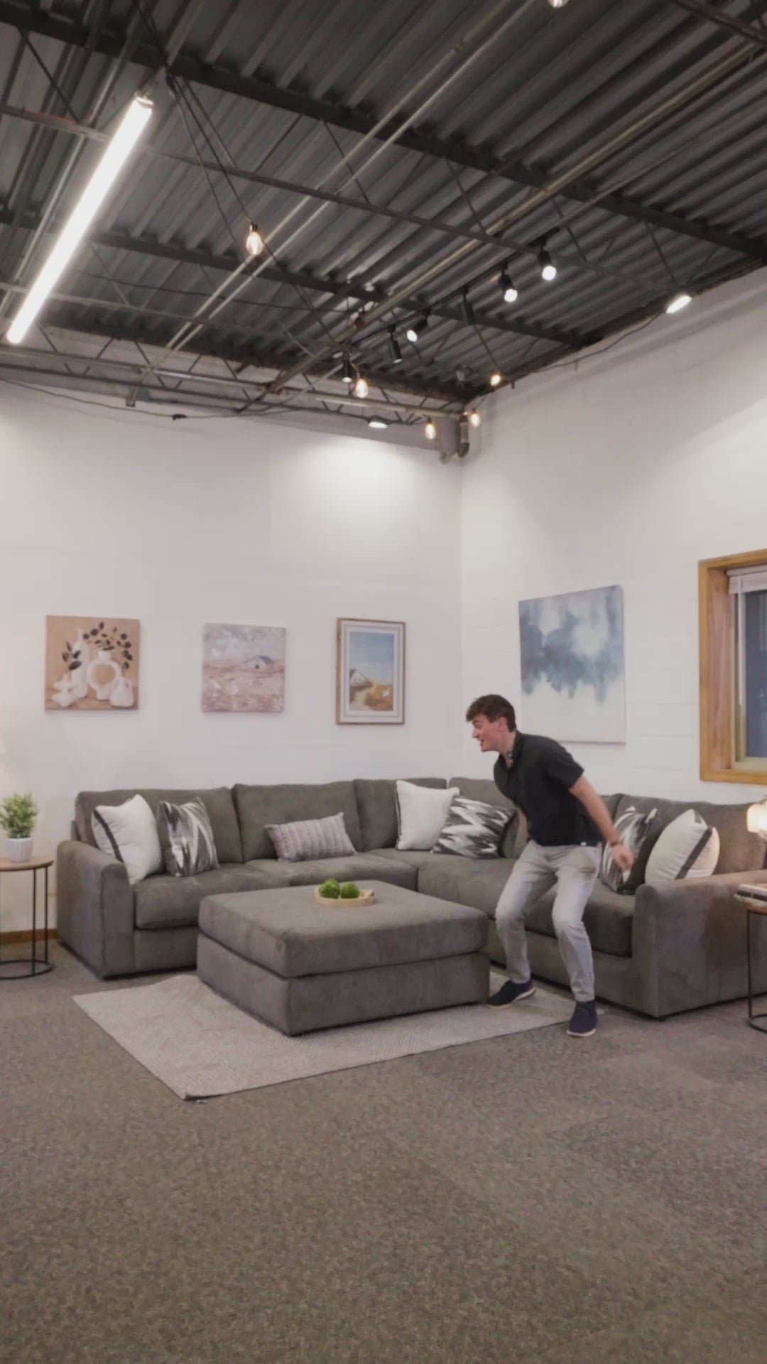 Avery Modular Sectional In Slate Gray (Customizable)