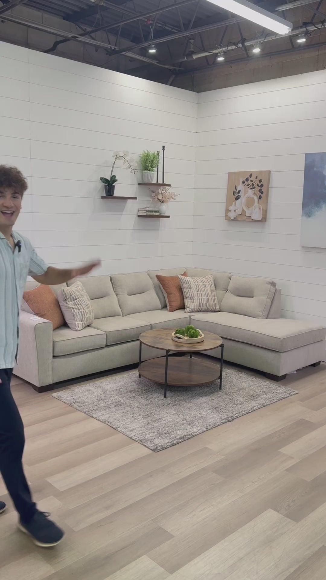 🔥 BF SPECIAL! Weston Oatmeal Beige Chaise Sectional Sofa