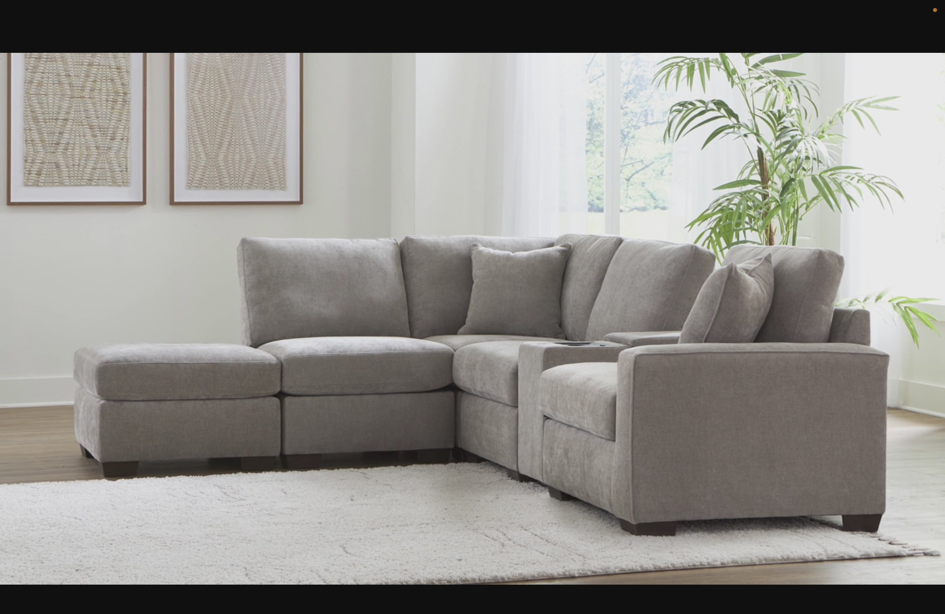 Haven Modular Sectional In Mocha (Customizable)